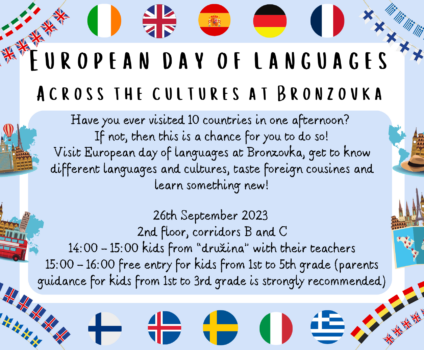 Evropský den jazyků na Bronzovce